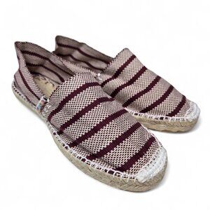 Alpargatus Espadrille Flats Women's Striped Handmade Resort Rope Slip On 9.5
